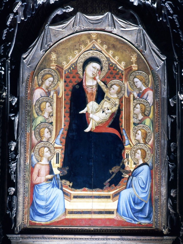 Madonna con Bambino e angeli (dipinto) by Daddi Bernardo (sec. XIV) 